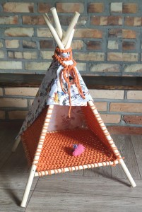 Tipi, namiot Polna łąka autumn orange
