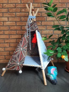 Tipi Modern Blue, namiot dla kota