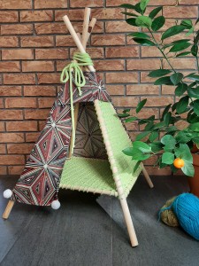 Tipi Modern Lime, namiot dla kota